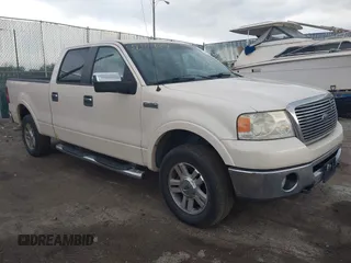 2007 Ford F-150 XLT with VIN 1FTPW14V37FB20097, listed as a IAAI auction lot 42100657 with 153,214 mi miles. Bid and sale history available at carsss.com. Image 1.
