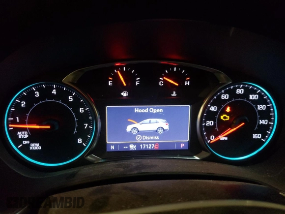 2022 Chevrolet Equinox LT z VIN 3GNAXUEV4NL233974, wystawiony jako Copart lot #50736885 z przebiegiem 17 127 mil mil oraz Szkoda całkowita • Salvage title. Historia ofert i sprzedaży dostępna na DreamBid. Obrazek 9.