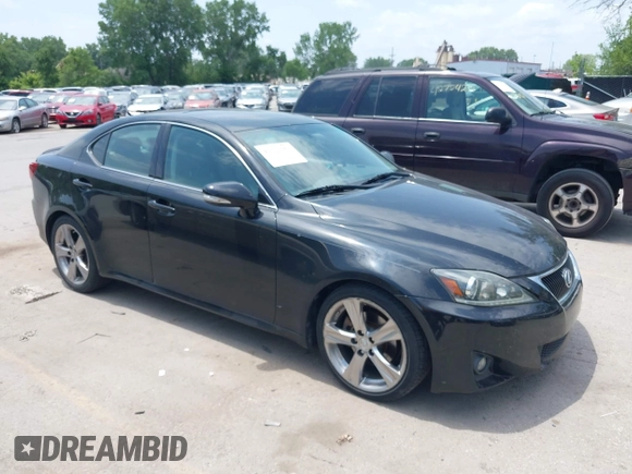 2011 Lexus IS 250 with VIN JTHBF5C25B5144973, listed as a IAAI auction lot 42722251 with 193,432 mi miles and . Bid and sale history available at DreamBid. Image 1.