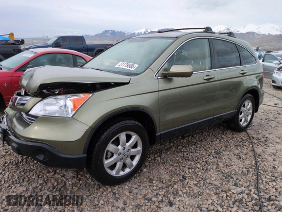 2008 Honda CR-V EX-L with VIN JHLRE48768C024625, listed as a Copart auction lot 51179505 with 86,880 mi miles and Salvage Title. Bid and sale history available at DreamBid. Image 1.