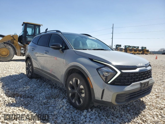 2023 Kia Sportage X-Line with VIN 5XYK6CAF9PG082438, listed as a Copart auction lot 47044995 with 28,717 mi miles and Salvage Title. Bid and sale history available at carsss.com. Image 4.