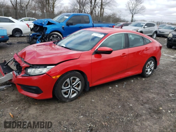 2016 Honda Civic Sedan LX with VIN 2HGFC2F59GH520883, listed as a Copart auction lot 47518695 with 53,278 mi miles and Clean Title. Bid and sale history available at carsss.com. Image 1.
