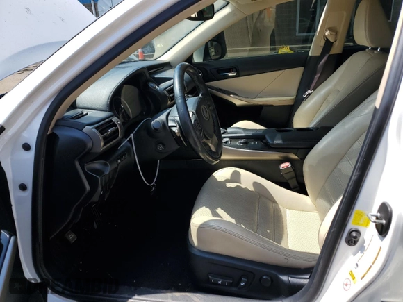 2014 Lexus IS 250 z VIN JTHCF1D21E5012941, wystawiony jako Copart lot #54509915 z przebiegiem 125 233 mil mil oraz Szkoda całkowita • Salvage title. Historia ofert i sprzedaży dostępna na DreamBid. Obrazek 7.