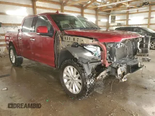 2018 Ford F-150 XL with VIN 1FTEW1EG6JFA58502, listed as a Copart auction lot 43401285 with 127,424 mi miles and Salvage Title. Bid and sale history available at carsss.com. Image 4.