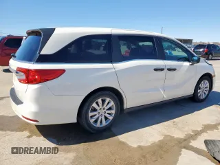 2018 Honda Odyssey LX with VIN 5FNRL6H2XJB101475, listed as a Copart auction lot 47706735 with 91,659 mi miles and Salvage Title. Bid and sale history available at carsss.com. Image 3.