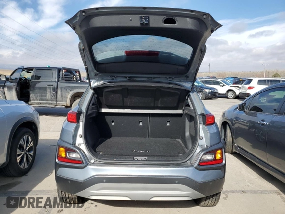 2019 Hyundai Kona Ultimate with VIN KM8K5CA59KU244288, listed as a Copart auction lot 47204255 with 48,532 mi miles and Salvage Title. Bid and sale history available at carsss.com. Image 6.