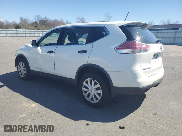 2016 Nissan Rogue S with VIN KNMAT2MV8GP634607, listed as a Copart auction lot 53755495 with 168,128 mi miles and Non Repairable. Bid and sale history available at DreamBid. Image 2.
