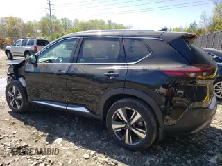 2023 Nissan Rogue SL with VIN 5N1BT3CA9PC794989, listed as a Copart auction lot 52148775 with 14,850 mi miles and Salvage Title. Bid and sale history available at carsss.com. Image 2.