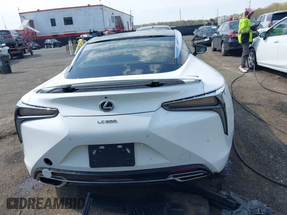2021 Lexus LC with VIN JTHBP5AY0MA008376, listed as a IAAI auction lot 42016674 with 37,760 mi miles. Bid and sale history available at carsss.com. Image 16.