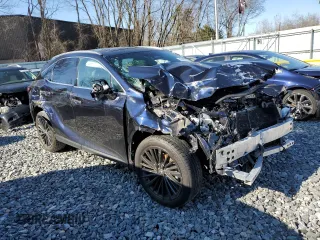 2024 Lexus RX with VIN 2T2BAMCA6RC077424, listed as a Copart auction lot 47951725 with 0 mi miles and Salvage Title. Bid and sale history available at carsss.com. Image 4.