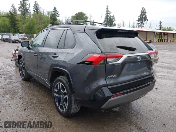 2021 Toyota RAV4 Hybrid XSE with VIN 2T3E6RFV4MW004081, listed as a IAAI auction lot 42300195 with 63,238 mi miles and . Bid and sale history available at DreamBid. Image 3.
