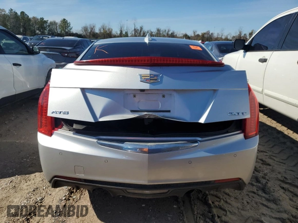 2015 Cadillac ATS Sedan Luxury RWD with VIN 1G6AB5RX1F0101197, listed as a Copart auction lot 87817035 with 0 mi miles and Salvage Title. Bid and sale history available at carsss.com. Image 6.