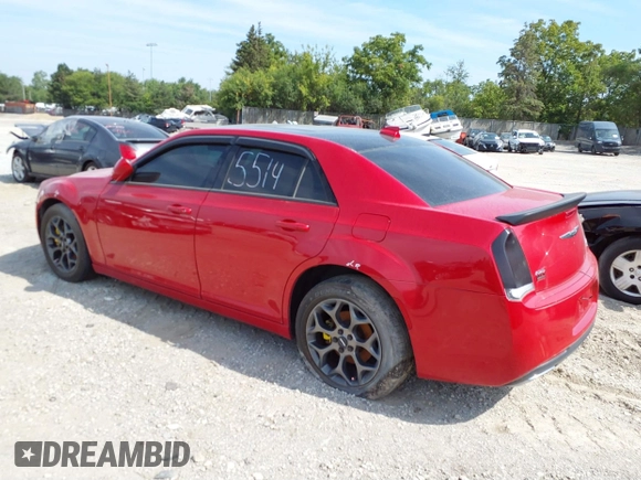 2015 Chrysler 300 with VIN 2C3CCAGG9FH860355, listed as a IAAI auction lot 40080685 with 130,074 mi miles. Bid and sale history available at carsss.com. Image 3.