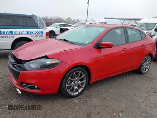 2014 Dodge Dart SXT with VIN 1C3CDFBB2ED909607, listed as a IAAI auction lot 41919739 with 185,762 mi miles. Bid and sale history available at carsss.com. Image 2.