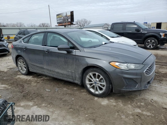 2019 Ford Fusion SE with VIN 3FA6P0LU5KR108871, listed as a Copart auction lot 45390485 with 61,130 mi miles and Salvage Title. Bid and sale history available at carsss.com. Image 4.