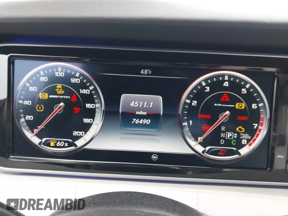2015 Mercedes-Benz S 63 AMG with VIN WDDXJ7JB0FA003591, listed as a IAAI auction lot 41669232 with 76,490 mi miles and . Bid and sale history available at carsss.com. Image 15.