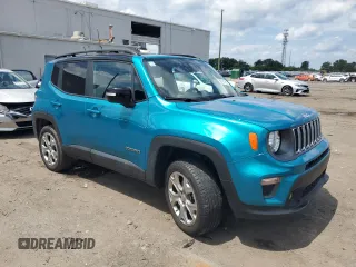 2022 Jeep Renegade Limited with VIN ZACNJDD17NPN59962, listed as a Copart auction lot 59101285 with 37,016 mi miles and Salvage title. Bid and sale history available at DreamBid. Image 4.