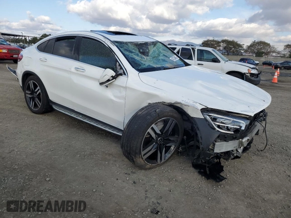 2021 Mercedes-Benz GLC with VIN W1N0J8EB7MF891678, listed as a Copart auction lot 42724485 with 36,247 mi miles and Salvage Title. Bid and sale history available at carsss.com. Image 4.