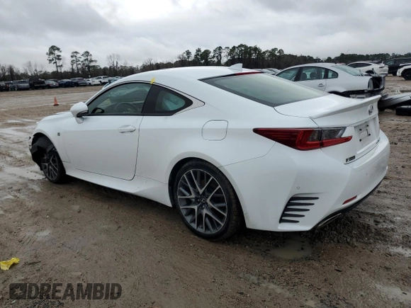 2017 Lexus RC with VIN JTHSM5BC0H5003592, listed as a Copart auction lot 44818705 with 51,871 mi miles and Salvage Title. Bid and sale history available at carsss.com. Image 2.