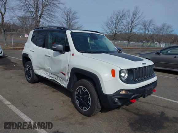 2015 Jeep Renegade Trailhawk with VIN ZACCJBCT6FPB32422, listed as a IAAI auction lot 41618410 with 42,219 mi miles and . Bid and sale history available at DreamBid. Image 6.