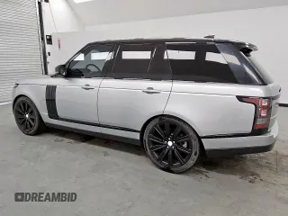 2017 Land Rover Range Rover HSE with VIN SALGS2FV3HA372373, listed as a Copart auction lot 63563735 with 107,473 mi miles and Clean title. Bid and sale history available at DreamBid. Image 2.