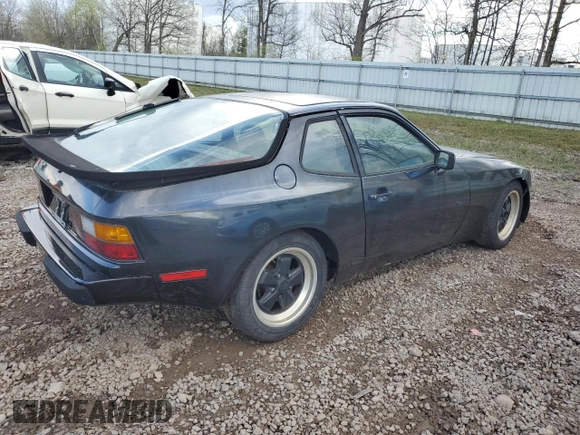 1983 Porsche 944 with VIN WP0AA0943DN454078, listed as a Copart auction lot 55662365 with 68,115 mi miles and Salvage Title. Bid and sale history available at carsss.com. Image 3.