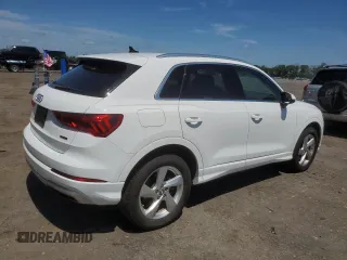 2020 Audi Q3 Premium with VIN WA1AECF32L1031641, listed as a Copart auction lot 60266275 with 43,730 mi miles and Salvage title. Bid and sale history available at DreamBid. Image 3.