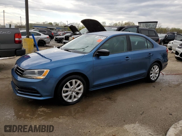 2015 Volkswagen Jetta SE with VIN 3VWD17AJXFM298414, listed as a Copart auction lot 53282975 with 69,452 mi miles and Non repairable. Bid and sale history available at DreamBid. Image 1.