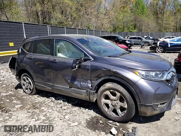 2017 Honda CR-V EX-L with VIN 2HKRW2H88HH672690, listed as a Copart auction lot 53306295 with 62,073 mi miles and Salvage Title. Bid and sale history available at carsss.com. Image 12.