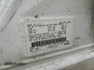2011 Mitsubishi Galant FE with VIN 4A32B2FF3BE014861, listed as a Copart auction lot 45099425 with 53,195 mi miles and Salvage Title. Bid and sale history available at DreamBid. Image 13.