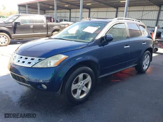 2003 Nissan Murano SL with VIN JN8AZ08W03W222708, listed as a IAAI auction lot 41792401 with 263,843 mi miles. Bid and sale history available at carsss.com. Image 2.