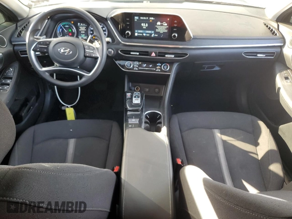 2020 Hyundai Sonata Hybrid Blue with VIN KMHL24JJ0LA014027, listed as a Copart auction lot 49980905 with 116,897 mi miles and Clean Title. Bid and sale history available at carsss.com. Image 8.