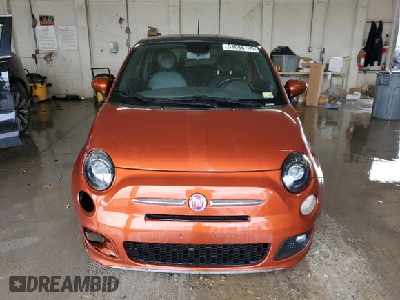 2013 FIAT 500 Sport with VIN 3C3CFFBRXDT754532, listed as a Copart auction lot 51088795 with 110,529 mi miles and Clean Title. Bid and sale history available at carsss.com. Image 5.