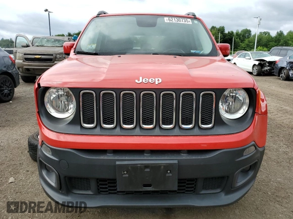 2017 Jeep Renegade Altitude with VIN ZACCJABB4HPE44986, listed as a Copart auction lot 62130735 with 86,632 mi miles and Salvage title. Bid and sale history available at DreamBid. Image 5.