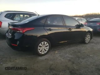 2022 Hyundai Accent SE with VIN 3KPC24A63NE163533, listed as a Copart auction lot 88857805 with 0 mi miles and Salvage Title. Bid and sale history available at carsss.com. Image 3.