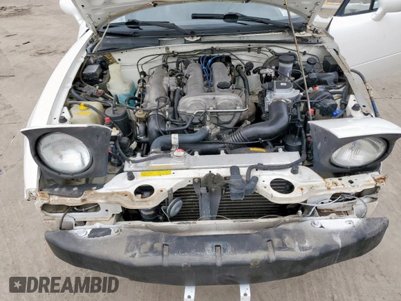 1993 Mazda MX-5 Miata with VIN JM1NA3514P1415302, listed as a Copart auction lot 59605875 with 156,881 mi miles and Salvage title. Bid and sale history available at DreamBid. Image 11.