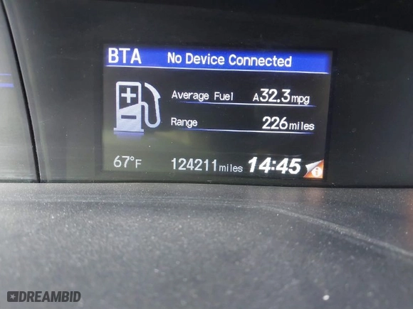 2014 Honda Civic Coupe EX with VIN 2HGFG3B80EH517975, listed as a IAAI auction lot 41523822 with 124,211 mi miles. Bid and sale history available at carsss.com. Image 15.