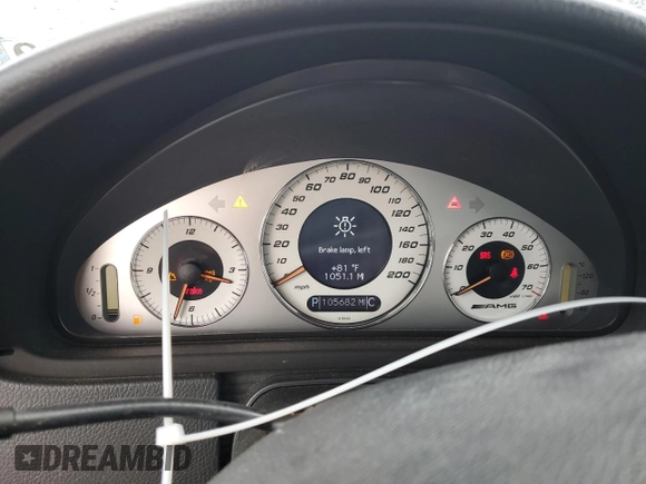 2005 Mercedes-Benz CLK-Class AMG with VIN WDBTK76G85T043932, listed as a Copart auction lot 72786774 with 105,682 mi miles and Salvage Title. Bid and sale history available at carsss.com. Image 9.