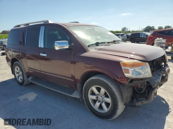 2011 Nissan Armada SV with VIN 5N1BA0ND6BN617499, listed as a Copart auction lot 52533945 with 158,645 mi miles and Salvage Title. Bid and sale history available at DreamBid. Image 4.