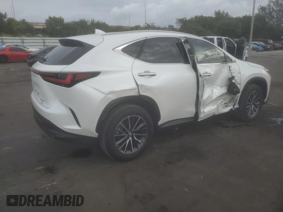 2023 Lexus NX with VIN JTJGGCEZ4P2009461, listed as a Copart auction lot 85723404 with 11,712 mi miles and Salvage Title. Bid and sale history available at carsss.com. Image 3.