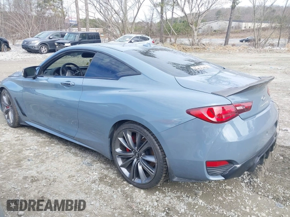 2021 Infiniti Q60 Red Sport 400 with VIN JN1FV7LKXMM530401, listed as a IAAI auction lot 41409153 with 31,247 mi miles and . Bid and sale history available at DreamBid. Image 14.