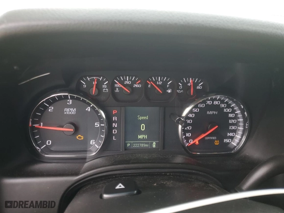 2017 Chevrolet Tahoe Commercial with VIN 1GNSKDEC2HR355831, listed as a Copart auction lot 84257604 with 222,789 mi miles and Salvage Title. Bid and sale history available at carsss.com. Image 9.