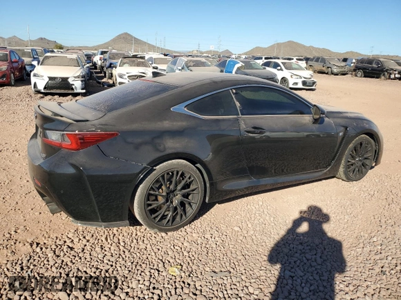 2016 Lexus RC F with VIN JTHHP5BC1G5005755, listed as a Copart auction lot 79686404 with 58,085 mi miles and Salvage Title. Bid and sale history available at carsss.com. Image 3.