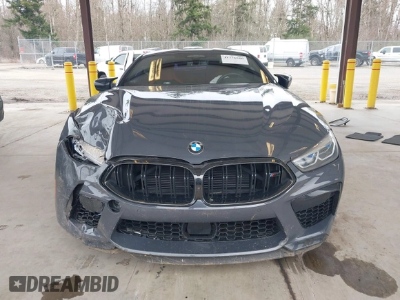 2022 BMW M8 Competition with VIN WBSAE0C06NCH54166, listed as a IAAI auction lot 41776580 with 1 mi miles. Bid and sale history available at carsss.com. Image 13.