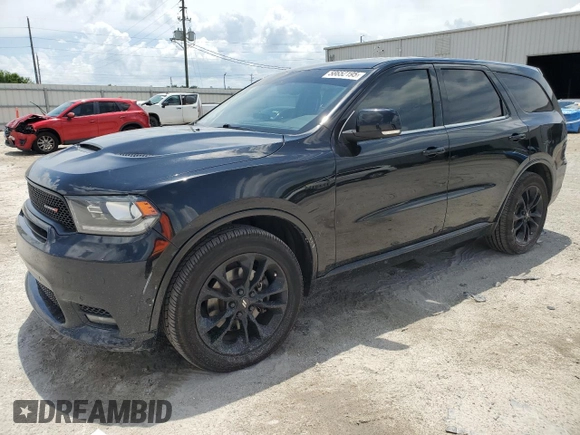 2020 Dodge Durango R/T with VIN 1C4SDJCT4LC188288, listed as a Copart auction lot 58652195 with 86,267 mi miles and Salvage title. Bid and sale history available at DreamBid. Image 1.