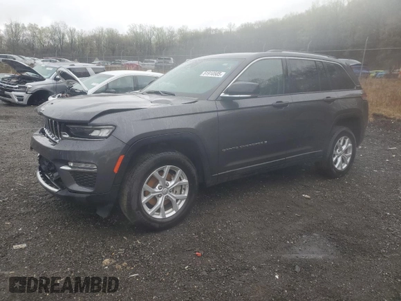 2023 Jeep Grand Cherokee Limited with VIN 1C4RJGBG3PC544444, listed as a Copart auction lot 51910505 with 36,923 mi miles and Salvage title. Bid and sale history available at DreamBid. Image 1.
