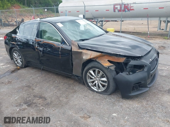 2014 Infiniti Q50 Sport with VIN JN1BV7AR9EM684260, listed as a IAAI auction lot 42332719 with 194,447 mi miles and . Bid and sale history available at DreamBid. Image 1.