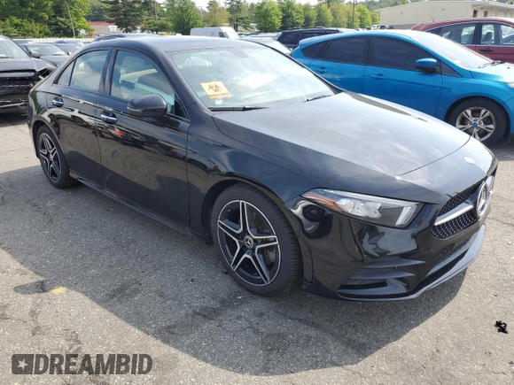 2021 Mercedes-Benz A 220 with VIN W1K3G4FB9MJ264526, listed as a Copart auction lot 59309095 with 34,682 mi miles and Salvage title. Bid and sale history available at DreamBid. Image 4.