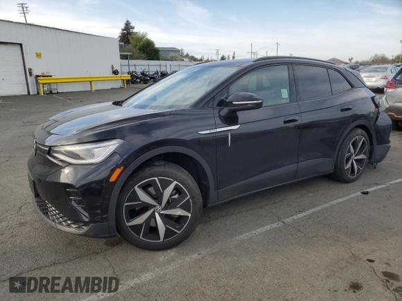2023 Volkswagen ID.4 Pro with VIN 1V2VMPE80PC028390, listed as a Copart auction lot 48566185 with 74,329 mi miles and Salvage Title. Bid and sale history available at DreamBid. Image 1.