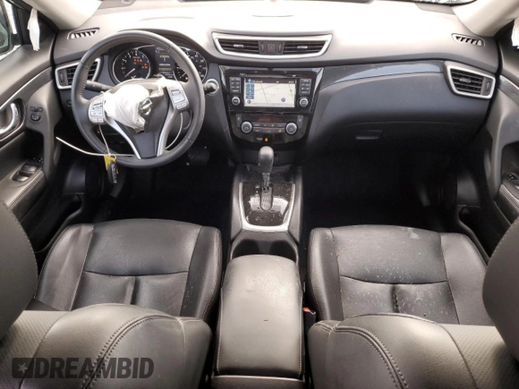 2016 Nissan Rogue SL with VIN 5N1AT2MT0GC744715, listed as a Copart auction lot 51742325 with 52,052 mi miles and Salvage Title. Bid and sale history available at carsss.com. Image 8.